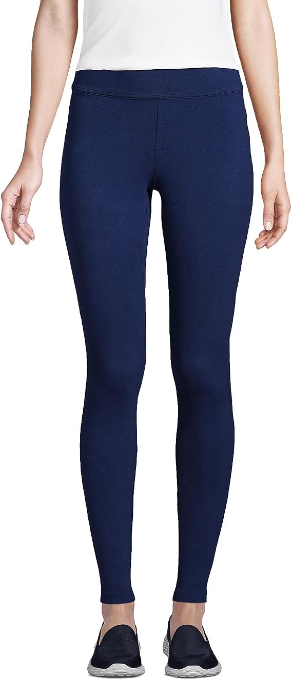 Lands' End Women's Starfish Mid Rise Knit Leggings