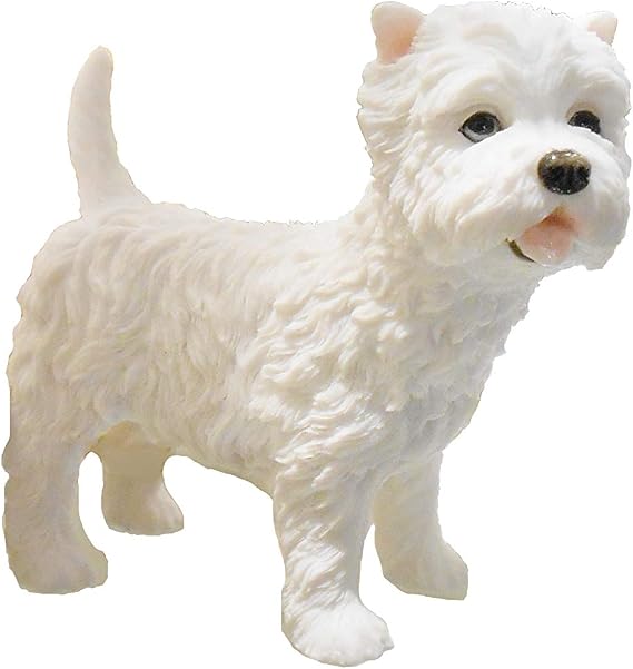 USI West Highland White Terrier Westie Puppy Standing Dog Mini Figurine 3.75" H