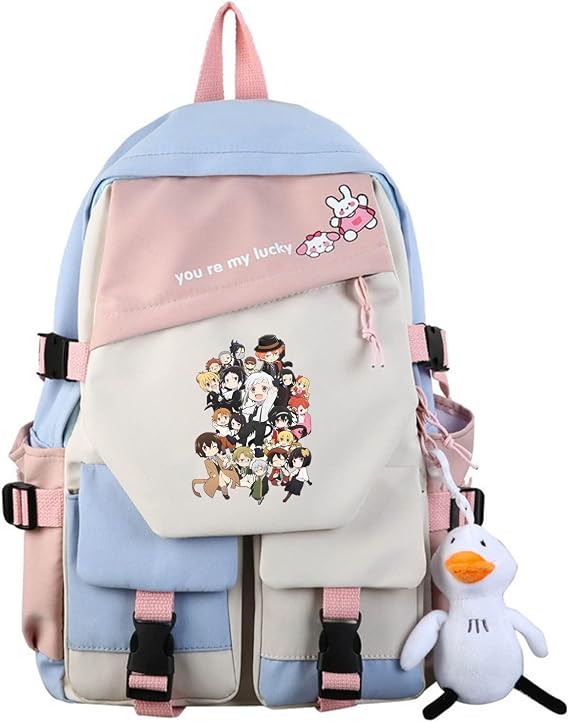 ISaikoy Anime Bungo Stray Dogs Backpack Bookbag Shoulder School Bag Daypack Laptop Bag 6