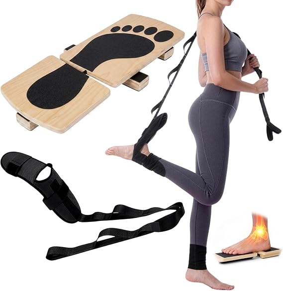 Ankle Balance Board for Stability & Strength Training – Single Leg Balance Board Wobble Board Balance Trainer, Calf Flexibility & Core Control, Axis Board for Home Gym Pilates Yoga Training