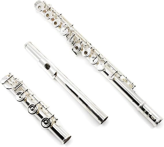 Jupiter Azumi Flute (AZ2SRBO) - C Key, Silver, Professional, Sterling Silver & Stainless Steel