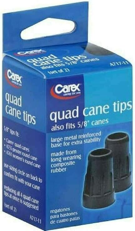 Carex Quad Cane Tips A717-11, 5/8 2 each