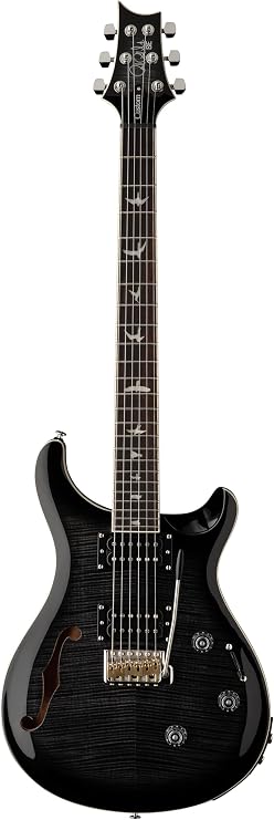 PRS SE Custom24 Semi-Hollow Piezo Charcoal Burst Electric Guitar Paul Reed Smith