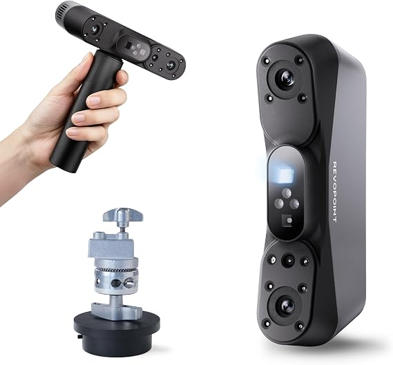 Revopoint POP 4 3D Scanner, 0.03mm Blue Laser, AI Segmentation, Premium