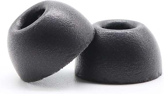Comply TW-180-B Memory Foam Replacement Ear Tips, Black (S/M/L) (3 Pairs)