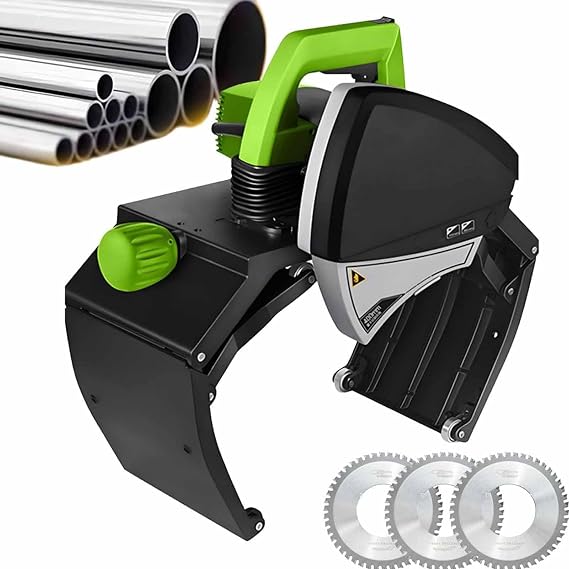 Electric Automatic Pipe Cutting Machine, Heavy Duty Stainless Steel Pipe Cutter, Precision Cutting Tool for Copper, Brass, PVC and Thin Stainless Steel Tubes, for Plumbing and Projects,ZD220