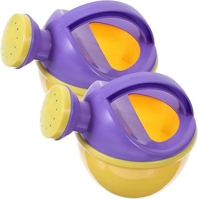 STOBOK Toddler Bath Toys 2-Pack Watering can Set for Baby Bath and Pool Play Mini Plastic Sprinkler Kettle Toys for Indoor and Outdoor Water Fun Ages 1-3