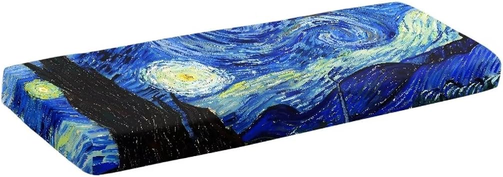 Starry Night Piano Keyboard Dust Cover Digital/Electric Piano Cover 61 Keys Adjustable Soft Piano Keyboard Accessories Dustproof and Washable
