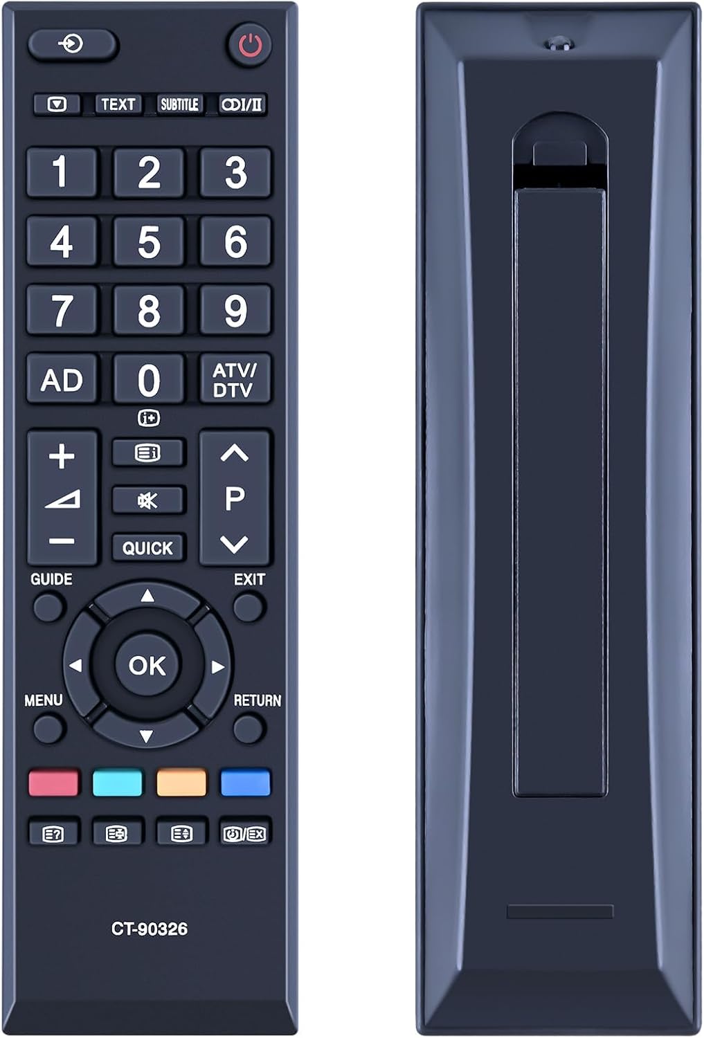 New CT-90326 Replacement for Toshiba Smart TV Remote Control Compatible with 32RV635D 37RV635D 26AV615DB 26AV713B 32AV636DB 32AV713B 19AV616DB 40LV665DB 32AV635DB 32AV615DB 19AV615DB 42AV635D 32LV713B