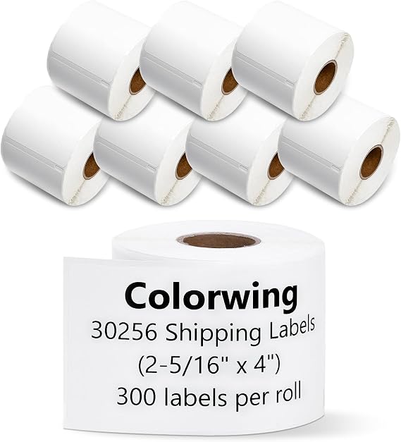 Compatible with DYMO LabelWriter 450 Shipping Labels 30256, 2-5/16" x 4"