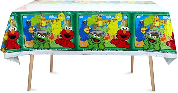 2pcs Birthday Party Tablecloth Table Cover Birthday Supplies Decorations (Style 2)