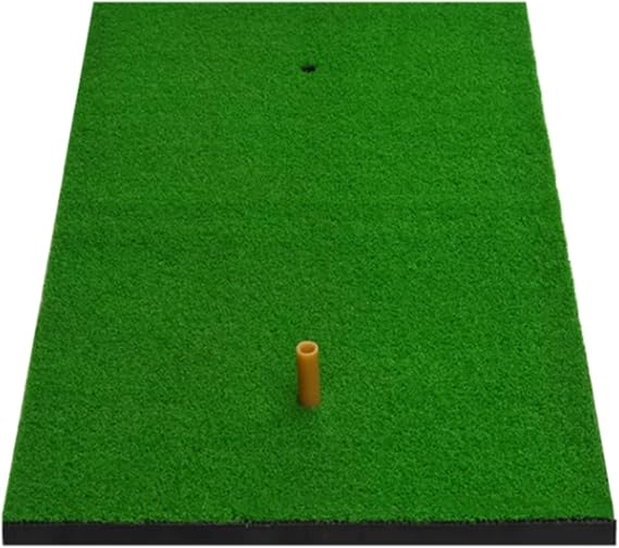 XPLKQXE Indoor Outdoor Golf Practice Hitting Mat, Synthetic Turf Golf Putting Training Mats, Portable Aids Incline Mat for Backyard Driving Chipping Training (Color : Green-70x40cm-A, Size : 1pcs)