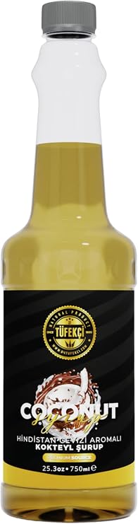 By Tüfekçi Hindistan Cevizi (Coconut) Kokteyl, Kahve Ve Pasta Şurubu 750 ml