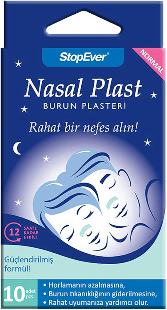 Stopever Nasal Plast Normal Size, Breathable Tape (10 Pieces)