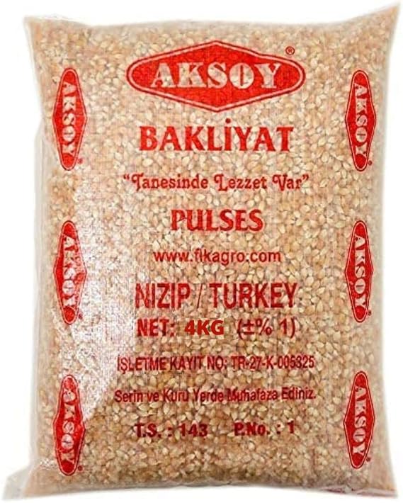 Aksoy Popping Corn Kernels 4KG – Non-GMO Popcorn Seeds, Natural Flavor, Premium Quality, Suitable for Stovetop, Microwave & Air Popper, Perfect for Homemade Popcorn Snacks