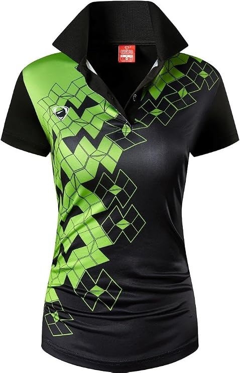 jeansian Women's Short Sleeve Fit Sport Polo Tee Shirts T-Shirts Tshirt Tops Poloshirt Golf Tennis Pickleball SWT251