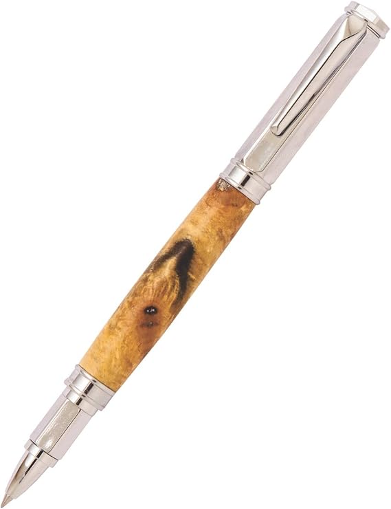 Penn State Industries PKFP5000 Magnetic Vertex Rollerball Pen Kit Woodturning Project (2pack in Chrome)