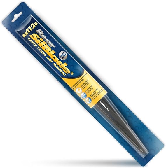 Silblade RB112-B Black Silicone Exact Fitment Rear Wiper Blade, 12" (Pack of 1)