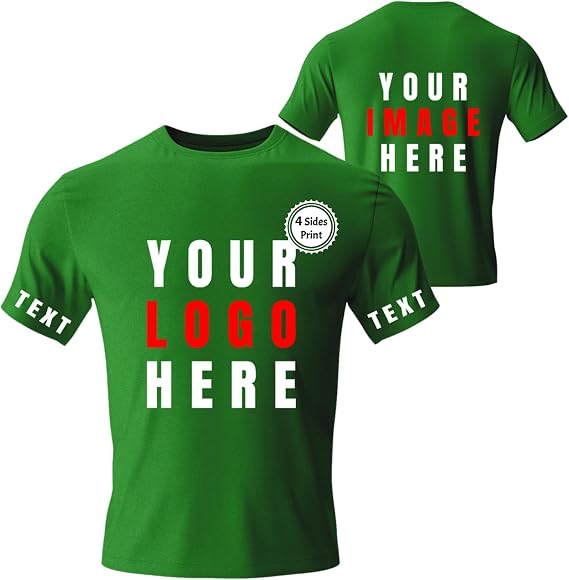 Custom T Shirts Design Your Own Customized T Shirts Personalized T Shirts Tee with Logo Text Photo Image