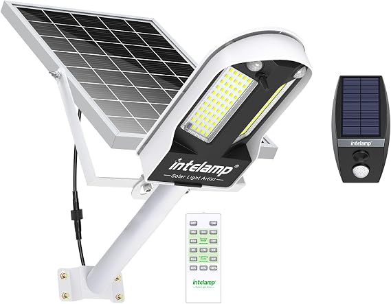 intelamp Linkable Motion Sensor Case for 3000LM 12500mAh Solar Street Flood Light