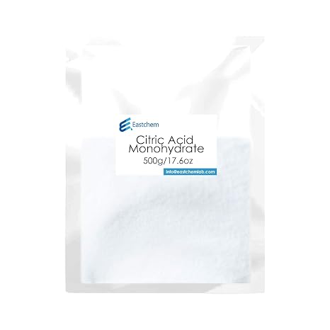 99+% Purity Citric Acid Monohydrate Citric Acid Powder,Citric Acid Food Grade,Citric Acid for Bath Bombs,Household Cleaner,CAS NO.: 5949-29-1(500g)
