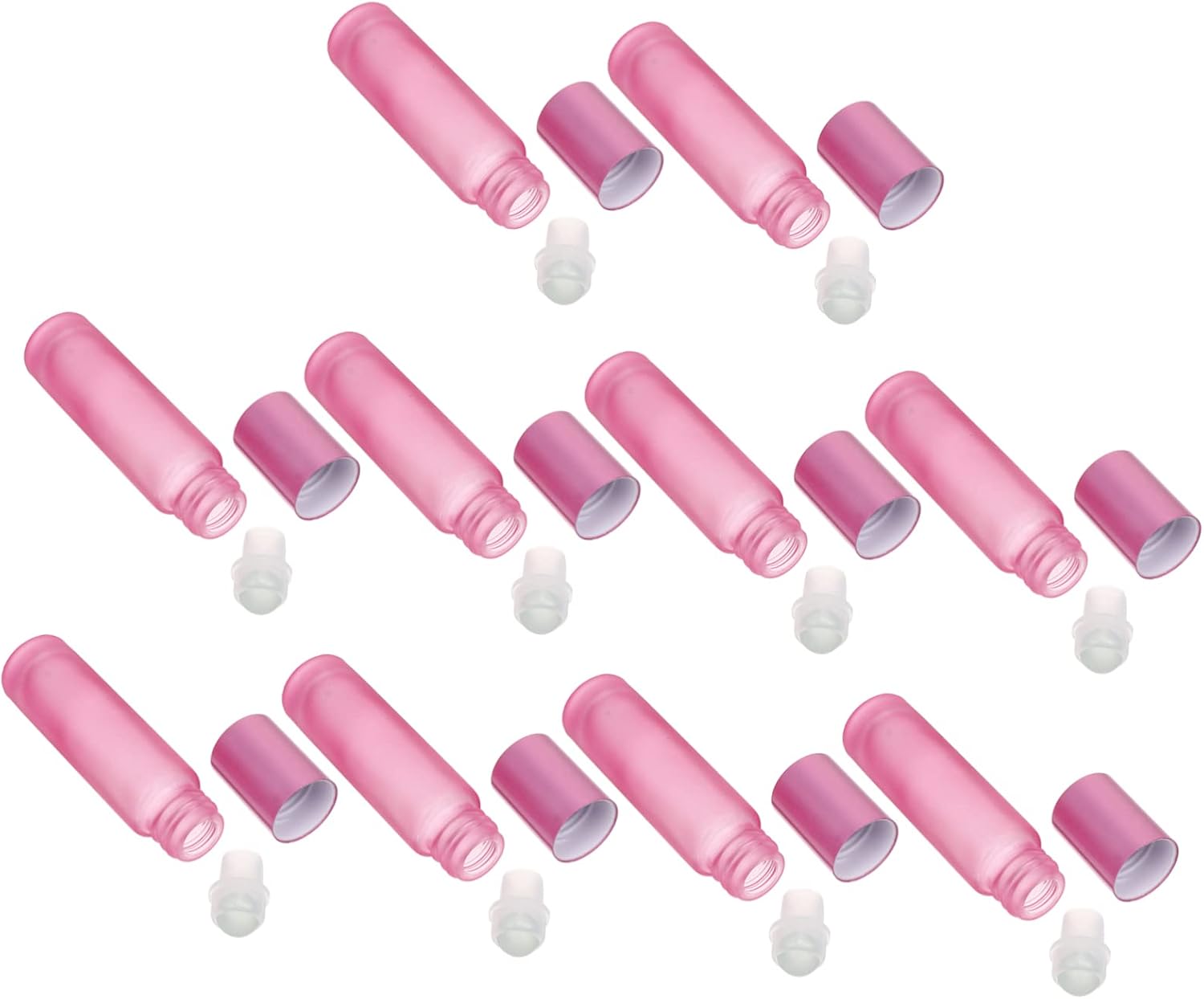 10Pcs Essential Oil Roller Bottles Glass Bottles for Perfume Storage Travel Friendly Leakproof Design for Oils and Liquids