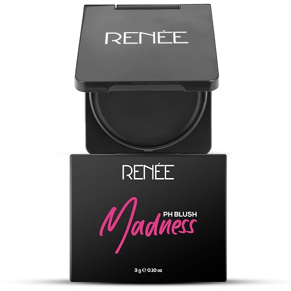 RENEE Madness pH Blush, Instant Unique Pink Payoff, Highly Blendable, Lightweight, Long Lasting, Moisturizing Formula, Enriched with Olive, Macadamia & Shea, Paraben Free & Cruelty Free, Cream
