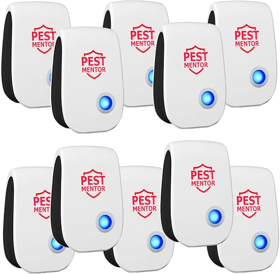 Pest Control Repeller 10Pack, Indoor Repellent for Mouse, Roach, Ant, Rodent, Bugs, Mosquito, Spider Repellent for House Garage Warehouse Kitchen