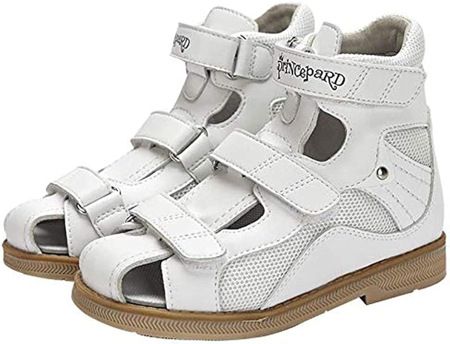 princepard Orthopedic Shoes for Flat Feet O/X Leg Arch Support Corrected Care Summer Closed-Toe Corrective Sandals Kids Toddler Girls