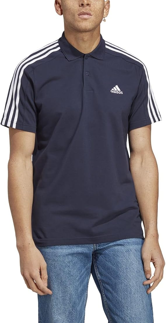 adidas Men's Aeroready Essentials Pique Embroidered Small Logo Polo Shirt