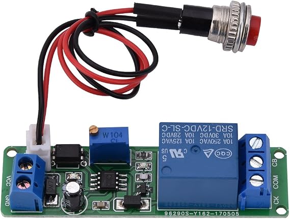 Time Delay Relay, DC 12V Timer Module Adjustable Timer Delay Turn Off Module Timing Relay Time Switch 1~10 Second