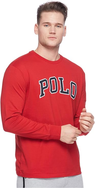 Ralph Lauren Polo Graphic Crew Neck T-Shirt (Ralph Red) Men's T Shirt Small
