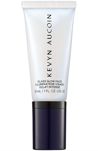 Kevyn Aucoin Glass Glow Face: Multi-purpose universal dewy highlighter for face and body. Creates glowing youthful-looking hydrated skin with a glassy complexion. Makeup artist go to.