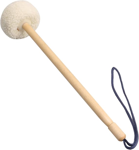 Lovermusic 14" Soft Wool Gong Mallet 80mm Felt Head Drumsticks 1PCS