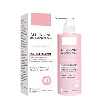 Skin Tighten And Lift Collagen Body Cream | Skin Tightening Cream 3-in-1 Anti-Aging Moisturizer & Tightens For Younger Looking Skins | Hydrating Body Firming Cream with Collagen