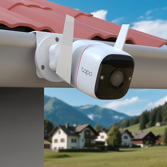 Gutter Mount Compatible with Tapo TP-Link Security Outdoor Camera(C320WS)(3MP C310)/2K QHD ColorPro(C325WB)/DEKCO Solar Security Camera Outdoor DC4L/5L/9L 2K Camera (White)