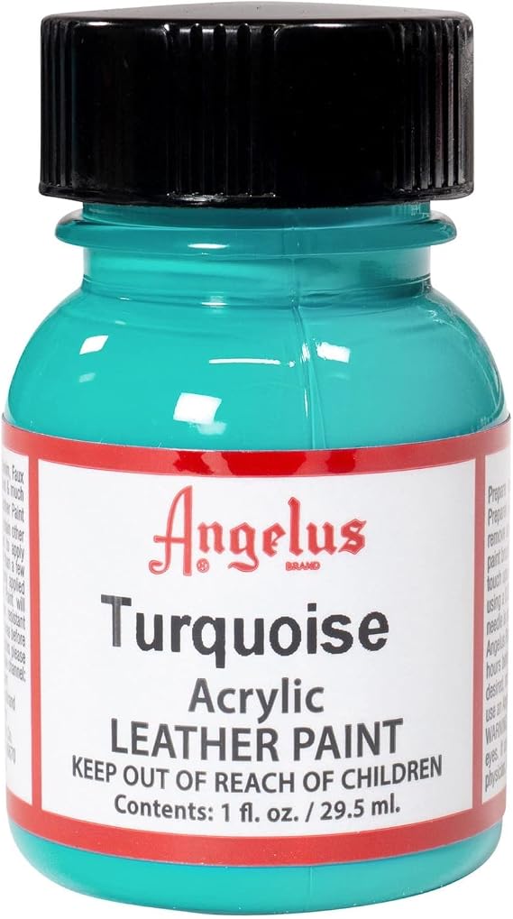 Angelus Brand Acrylic Leather Paint 1oz- Turquoise