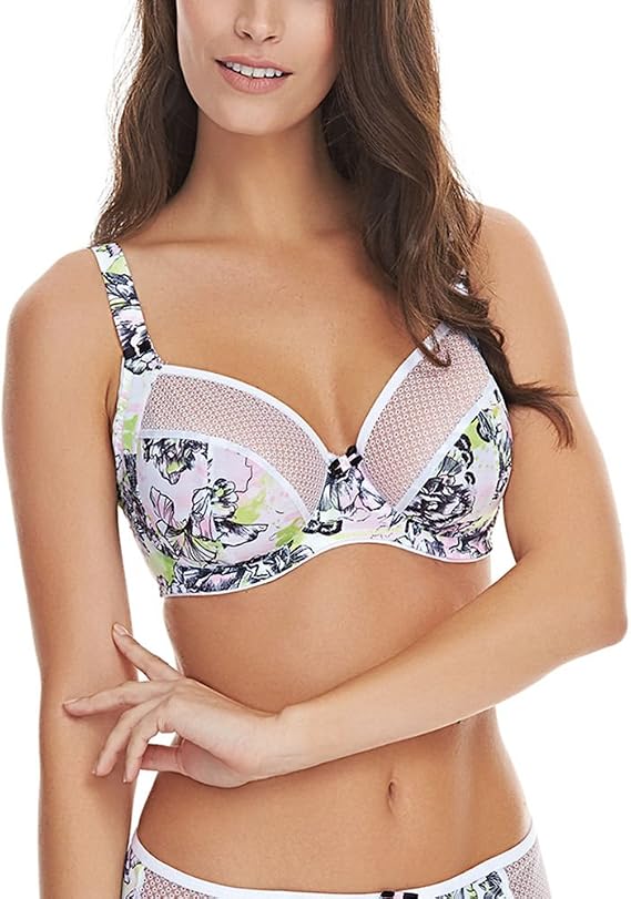 Freya Women's Plus-Size Retro Bloom Underwire Plunge Bra