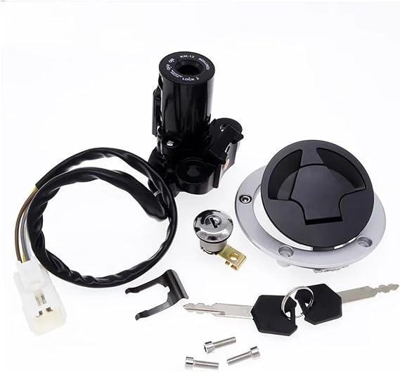 Motorcycle Ignition Switch Start Lock Oil Fuel G&AS Tank Cap For K&AWAS&AKI ZX6R ZX636 2013-2018 ZX1000 ZX10R 2011-2015
