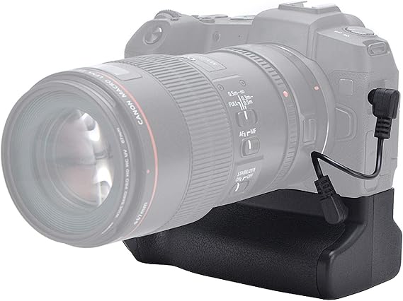 FocusFoto Pro Vertical Multi Power Battery Pack Grip Holder for Canon EOS RP, R8 Camera Replacement for EG-E1 with Signal Transferring Cable, uses one or Two LP-E17 Batteries (Batteries NOT Included)