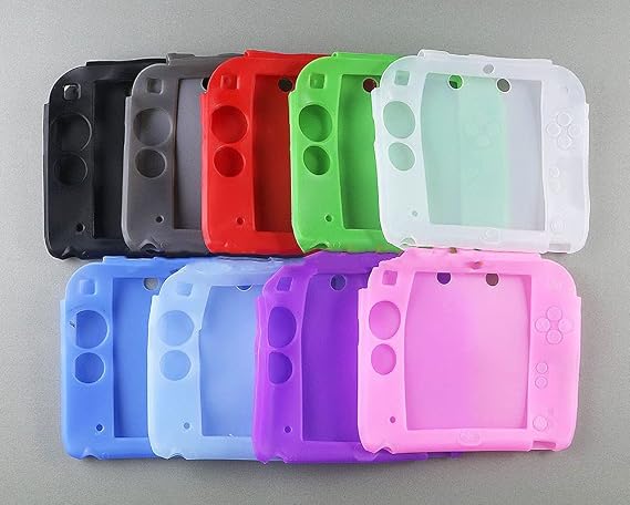 Replacement Protective Soft Rubber Case Silicone Cover Gel Skin for 2DS Console (Gray)