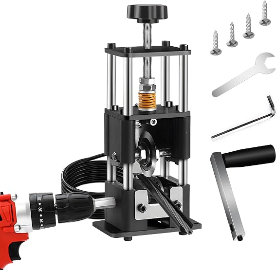 Wire Stripping Machine Gauge Wire 0.06-1 inches,Scrapping Copper Wire Peeler Machine,Drill Powered Hand Crank Wire Stripper Tool for Scrap Copper Recycling