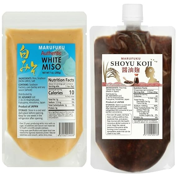 Marufuku,s recommended setWhite miso and Shoyu Koji From Japan
