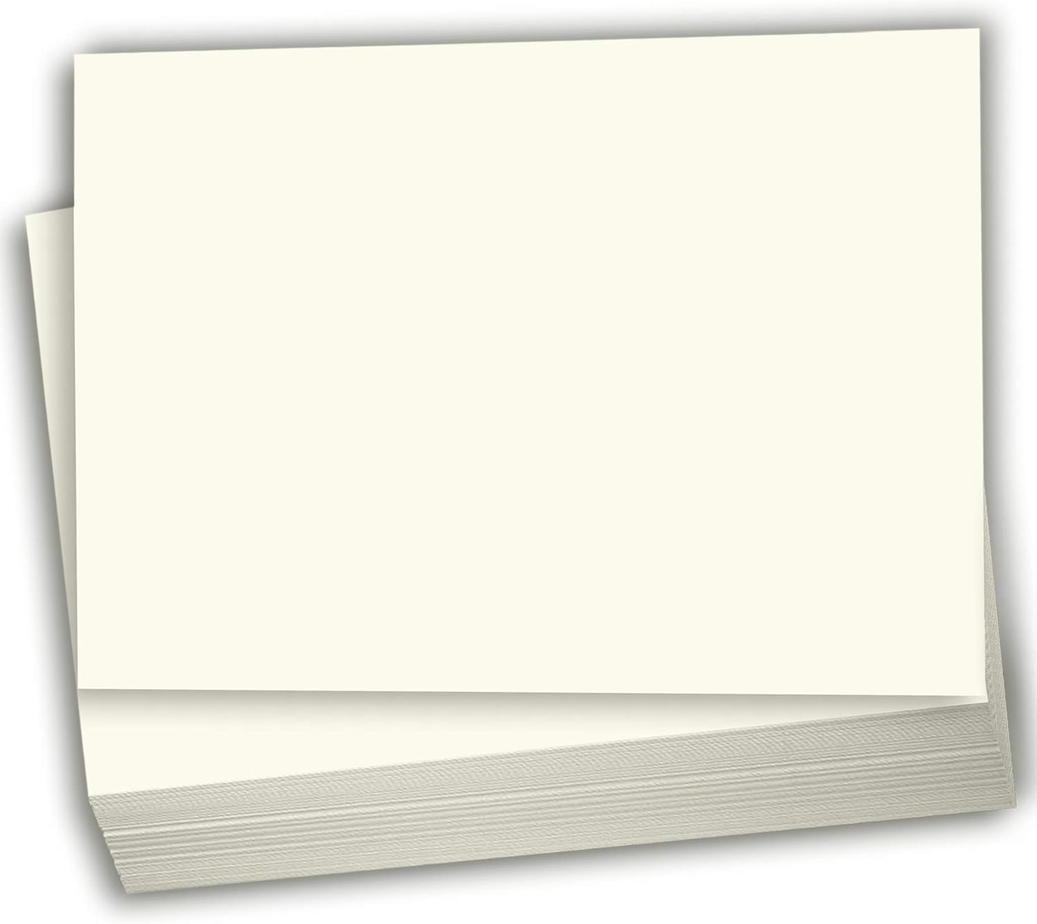 Hamilco Cream Colored Cardstock Thick Paper - Blank Index Flash Note & Post Cards - Greeting Invitations Stationary 4 X 6 Heavy Weight 80 lb Card Stock for Printer - 100 Pack