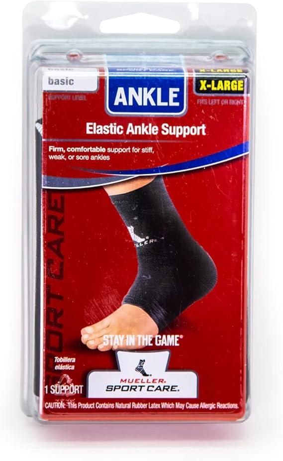 Mueller Elastic Ankle Support - SS18 - Medium - Black