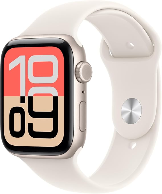 Apple Watch SE 3 GPS + Cellular 44 mm Yıldız Işığı Alüminyum Kasa Akıllı Saat ve Yıldız Işığı Spor Kordon - M/L. Fitness ve Uyku Takibi, Kalp Atış Hızı Takibi, Hep Açık Ekran, Suya Dayanıklı Tasarım