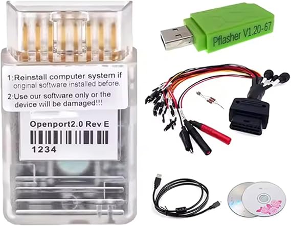 Advanced Diagnostic Tool for Engine Control Unit Flashing Programming with J2534 Dongle and Jumper Cables Supporting High Speed Data Transfer Diagnostic Equipment