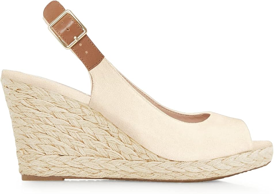 Juliet Holy Womens Wedge Sandals Peep Toe Espadrilles Platform Ankle Strap Slingback Comfort Summer Dressy Shoes
