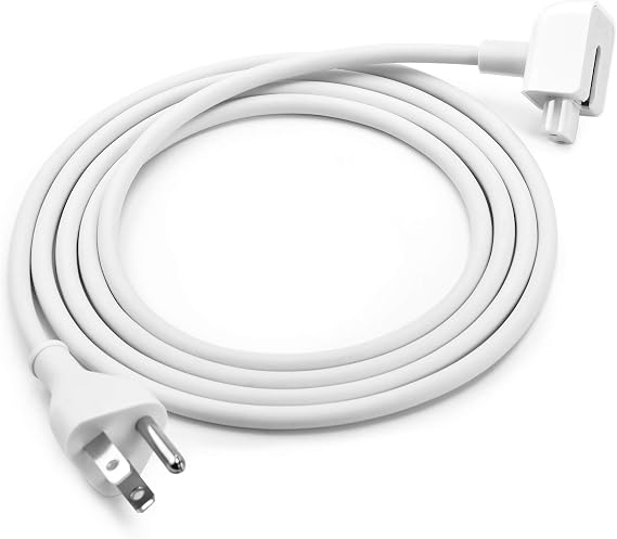 Replacement Ac Power Adapter Extension Cable Wall Cord for MacBook Pro, MacBook, MacBook Air Power adapters 45W, 60W, 85W, 61W, 87W MagSafe or MagSafe 2 Models