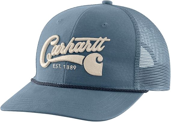 Carhartt Men's Canvas Mesh-Back Script Cap